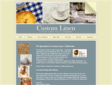 Tablet Screenshot of customlinen.com